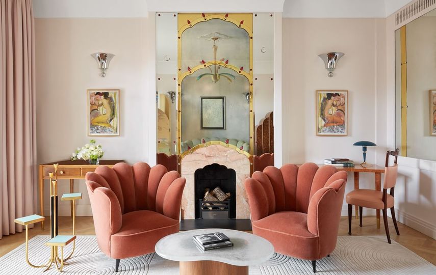 The redone Mayfair Terrace Suite at Claridge's.