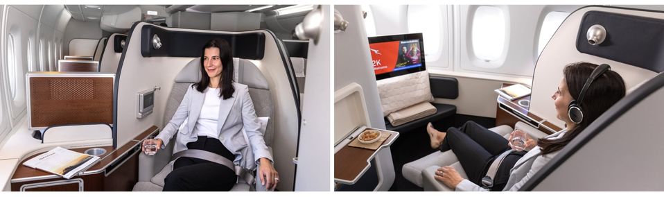 Each of the A380's 14 First suites is a high-walled haven.