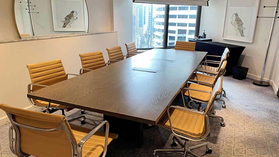 The Executive boardroom is a great spot for meetings.