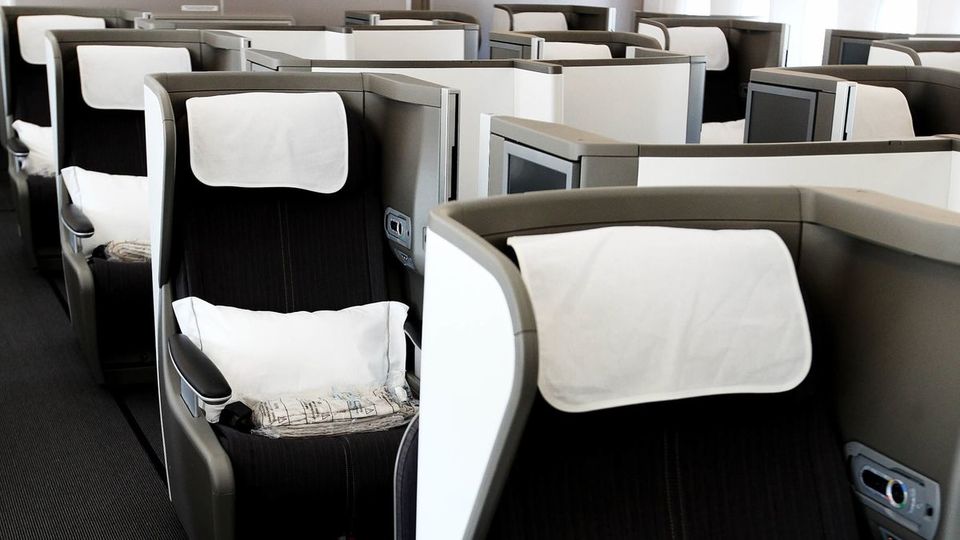 Business class retains the old Club World design, with a 2-3-2 layout
