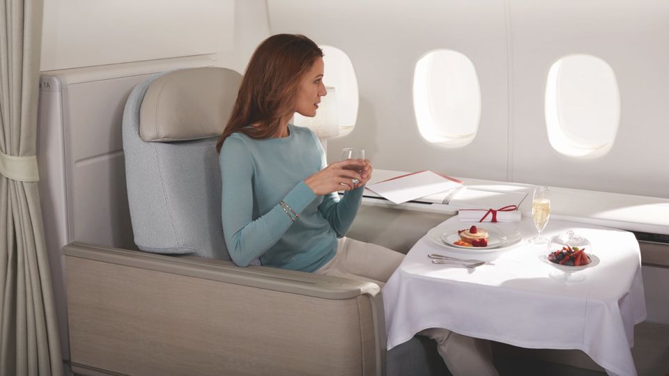 Tres chic: Air France's current Boeing 777 La Premiere first class.