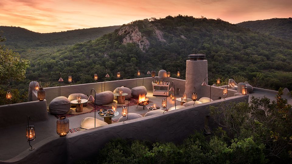 Find yourself a comfy cushion and watch sunset dance across the sky.