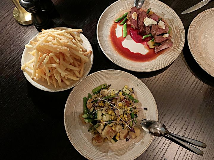 Don't forget some sides. Parmesan and truffle fries go with any main dish.
