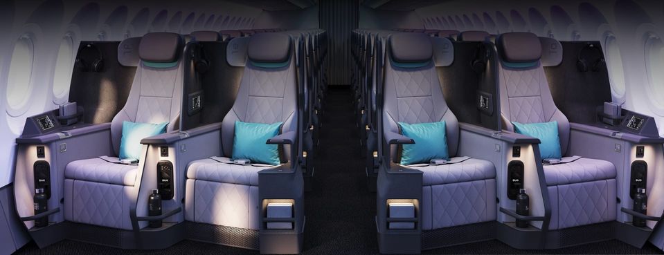 Thompson's fresh Vantage Duo business class seat.