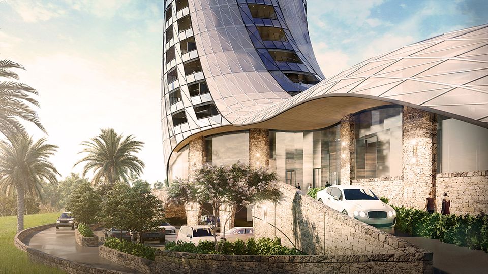 The luxury hotel will include a restaurant, spa, event venues and more.