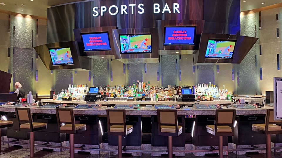 If sports are your game, catch them at Aria's sports bar.