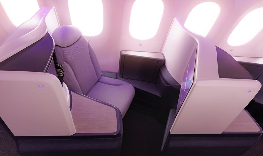 Air New Zealand's new Boeing 787 Business Premier.