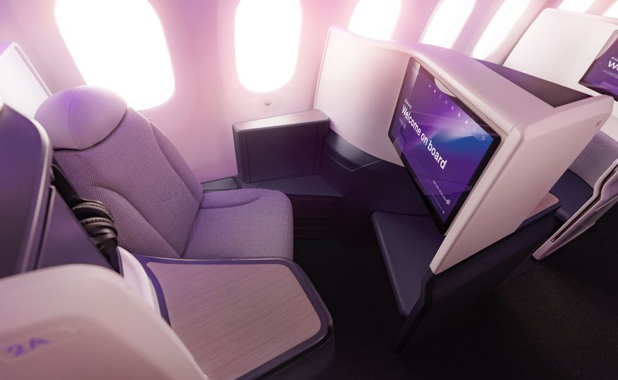 Air New Zealand's new Boeing 787 Business Premier.