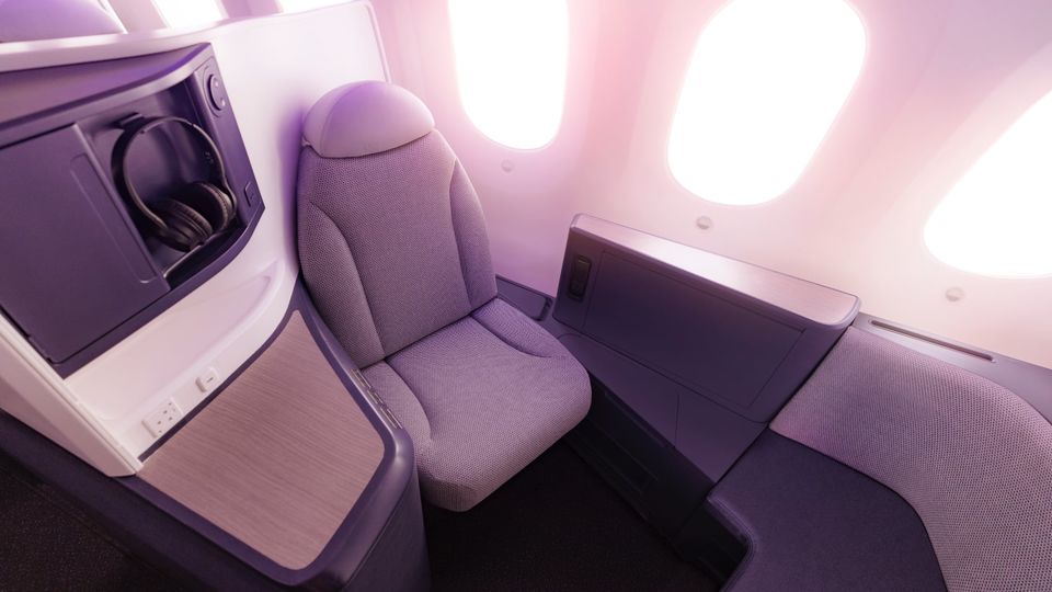 Air New Zealand's new Boeing 787 Business Premier Luxe suite adds space and privacy.
