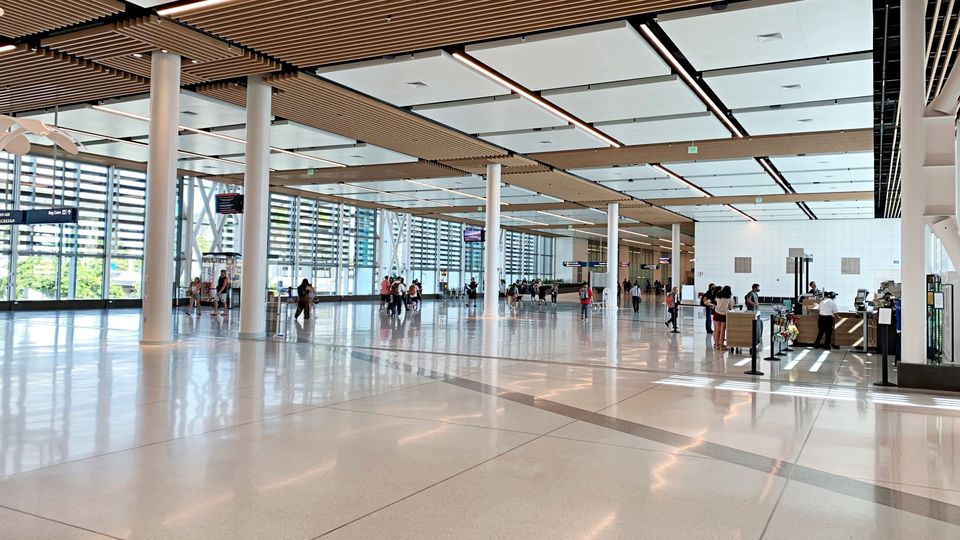 The terminal extension will add about ten minutes to your walk from the lounge.