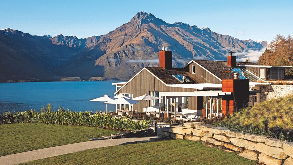 Matakauri Lodge affords striking views of The Remarkables, and Cecil and Walter Peaks.