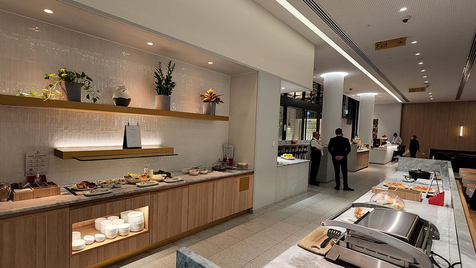 Ready-assembled toasties, bruschetta and a small salad bar are just a few of the quick-bite options.