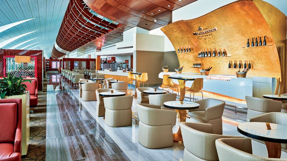 Emirates first class lounge, Dubai Concourse B
