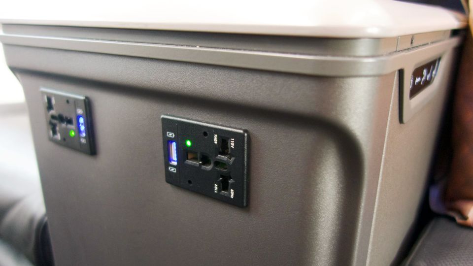 There's a second USB socket alongside the AC outlet.