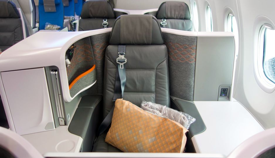 The 'throne' seats in row 12 are highly-prized by solo travellers.