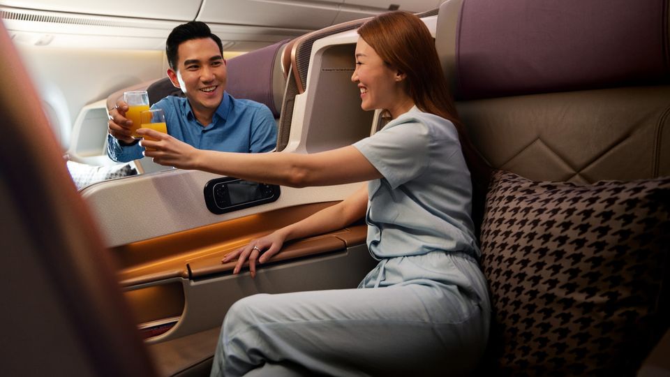 You planned ahead and unlocked two business class reward seats for that special trip, so cheers!