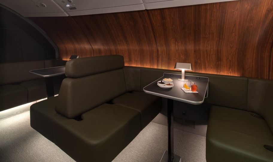 Qantas' new A380 upper deck lounges add a dash of style to international travel.
