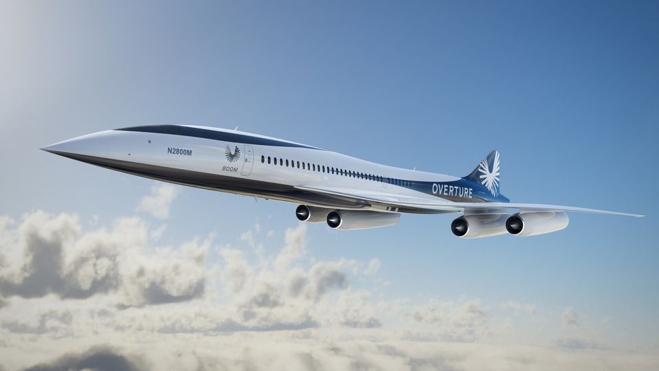 Boom's new-look Overture supersonic jet.