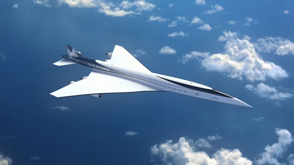 Boom's new-look Overture supersonic jet.