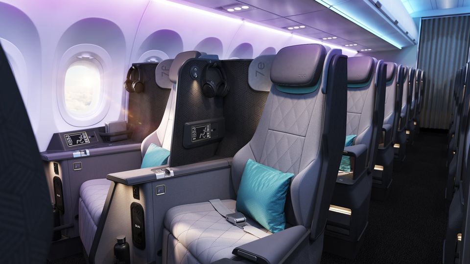 The new Vantage Duo business class, from Thompson Aero Seating.