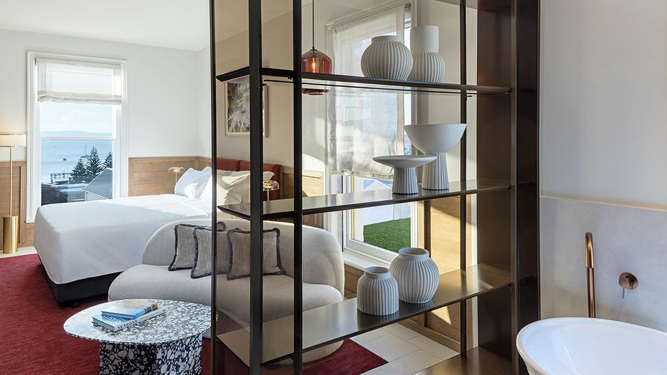 Historic charm with a modern twist in the Heritage Wing Ocean View Suite.