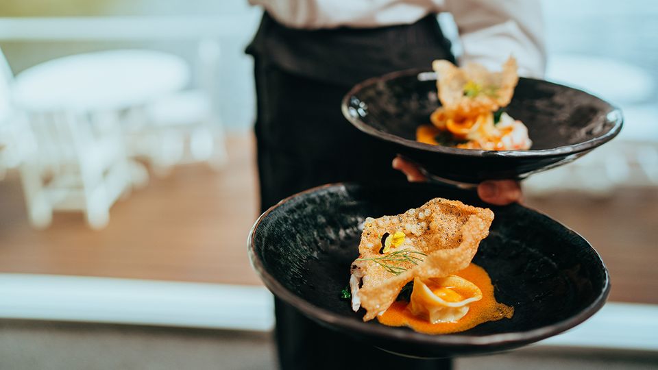 Lakeside dining at Cape Lodge Restaurant is a must.