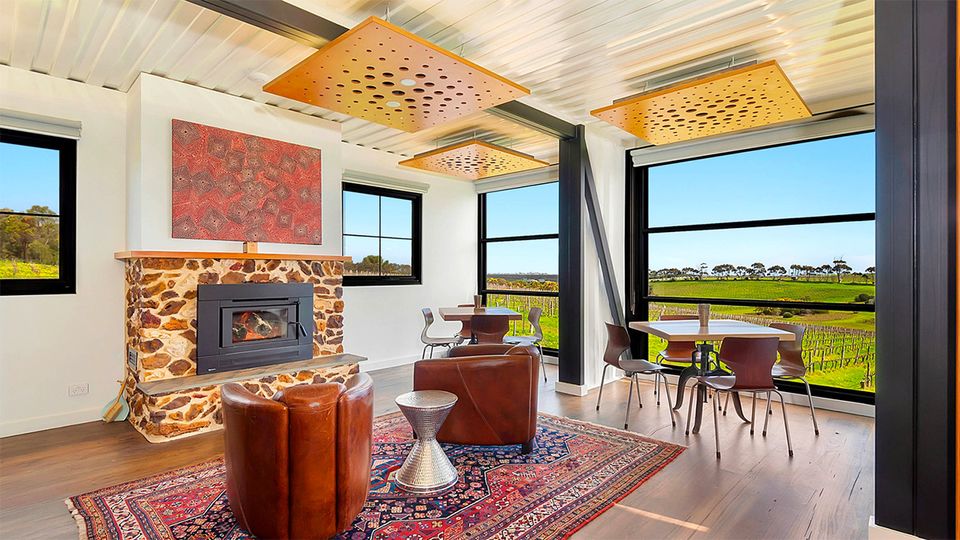 Don't be fooled by its rustic exterior, within lies a high-end haven with views for days.