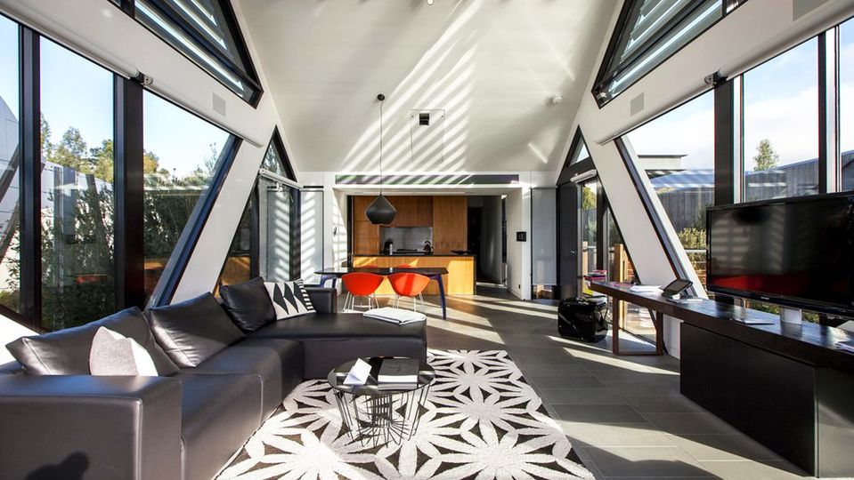 The light-filled interior of Robin Pavilion.