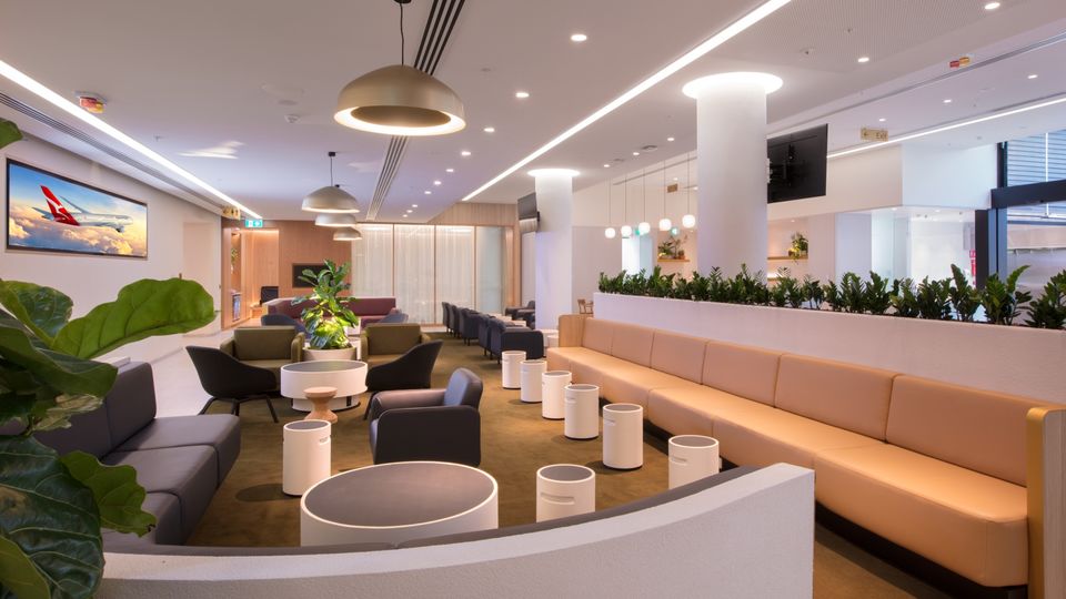 The Qantas International Transit Lounge in Perth