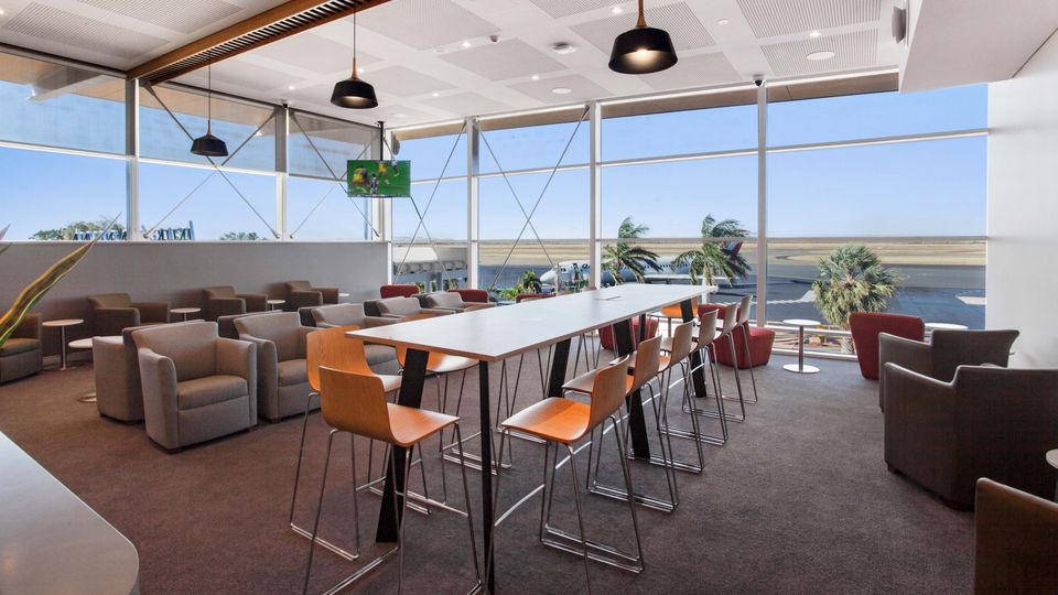 The Qantas Club in Karratha, Western Australia.