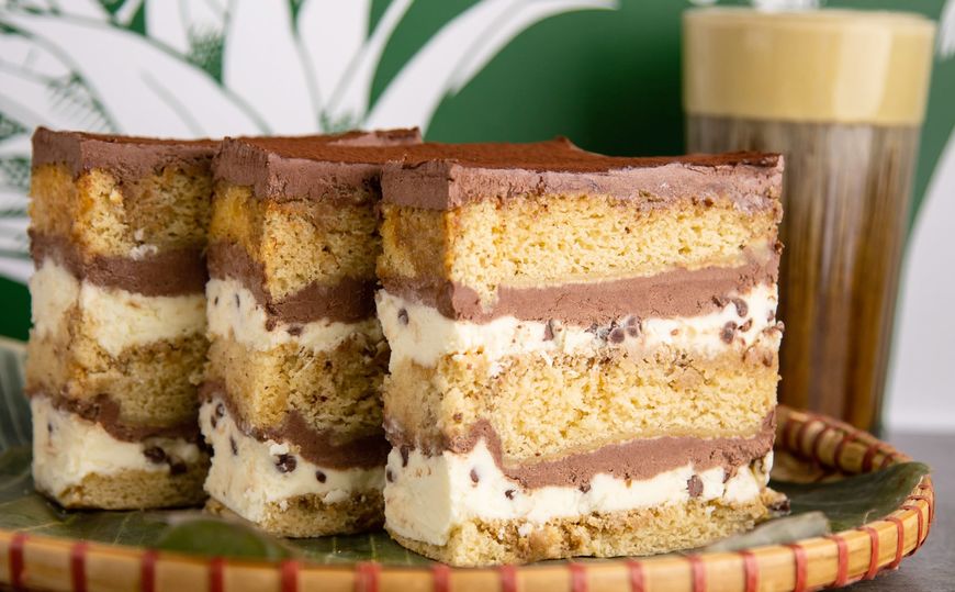 Vietnamese coffee cake from Hanoi Dessert Shop.