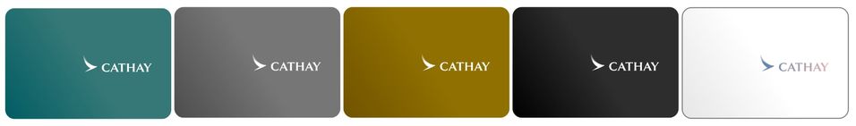 The new-look Cathay membership cards.