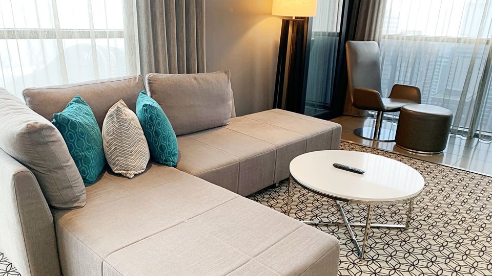 The lounge suite was extremely comfortable and a great place to unwind.
