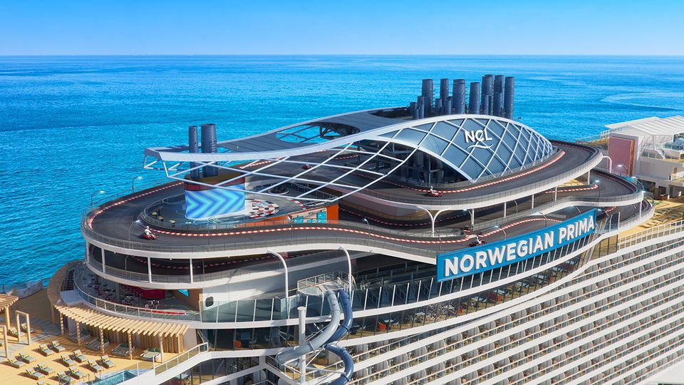 The three-level raceway takes a more environmentally-mindful approach with electric vehicles.