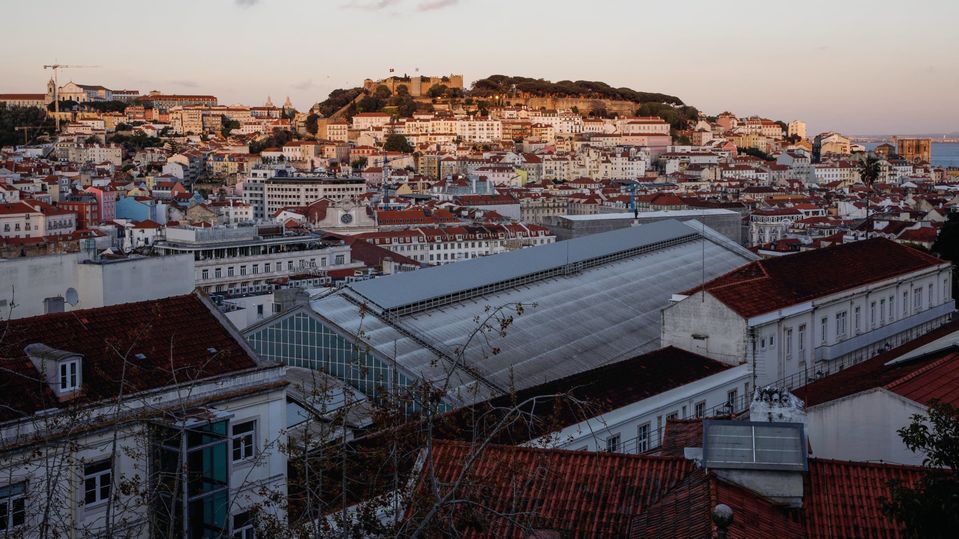 The famous hills of Lisbon.