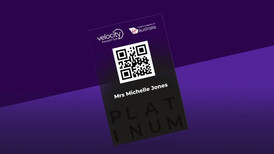 Platinum is the highest tier in Virgin Australia's Velocity frequent flyer program.