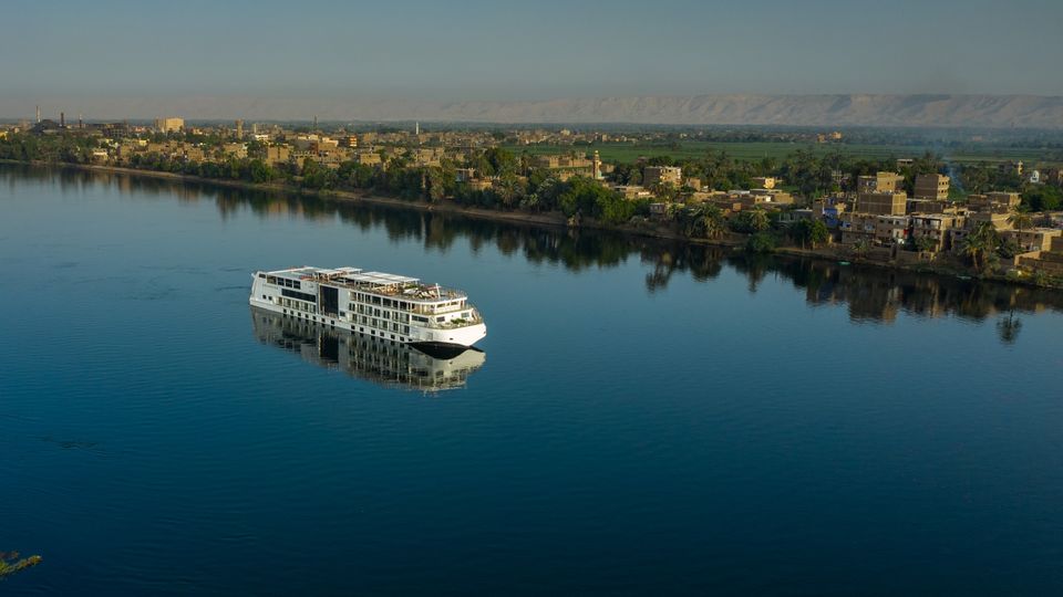 Travellers spend eight nights sailing the Nile on the Viking Osiris.