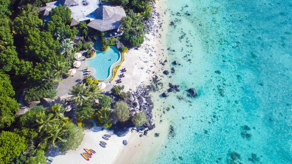 Romance is in the air at the adults only Pacific Resort Aitutaki.