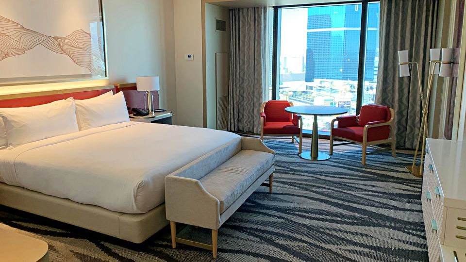 Rooms are spacious with plenty of room to unpack.