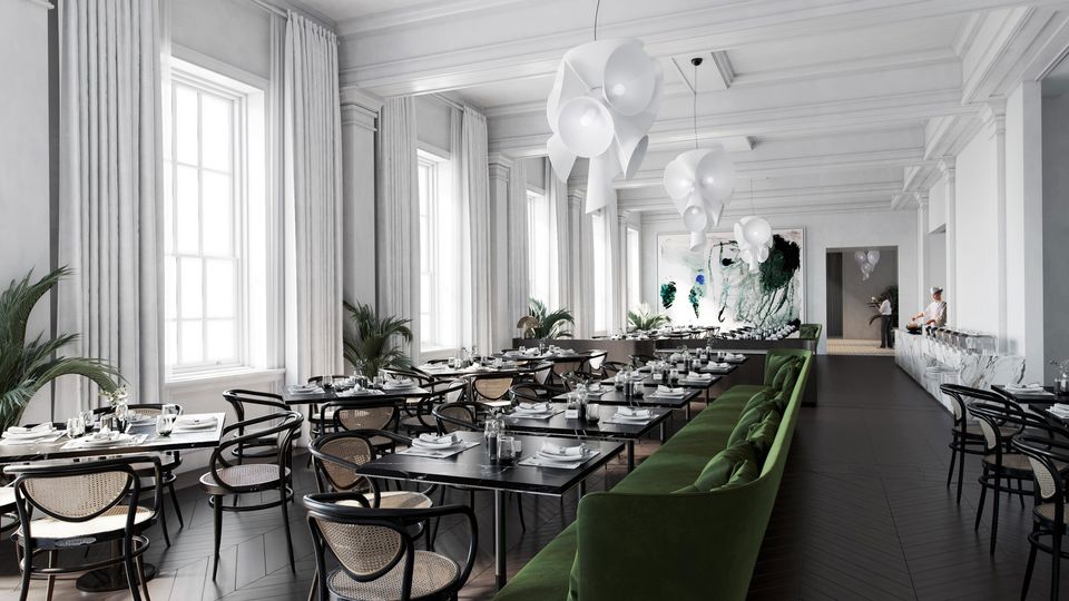 The Conservatory is the hotel's fresh breakfast venue.
