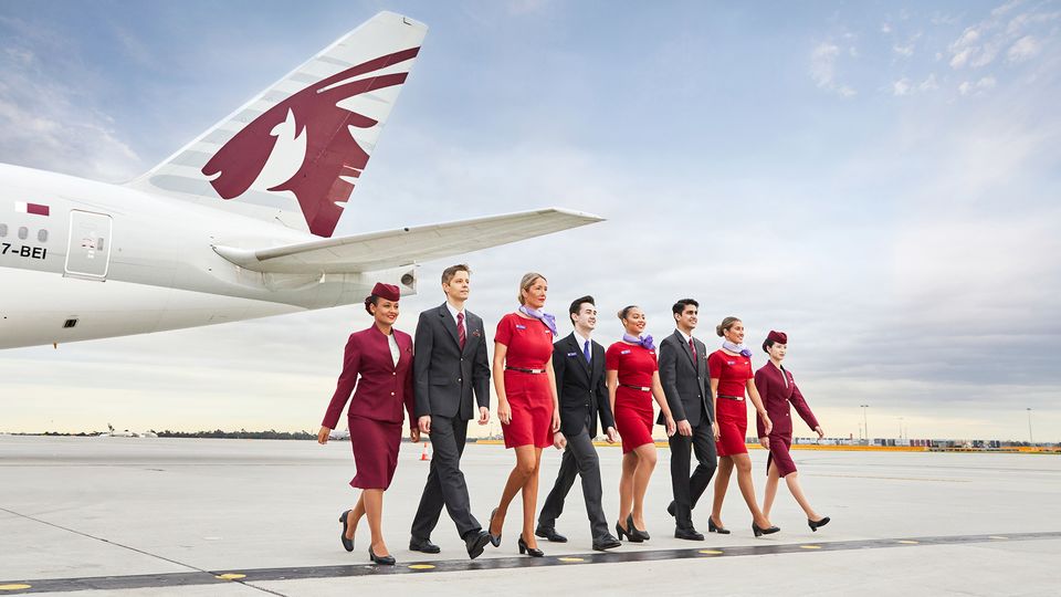 Putting their best foot forward: partners Virgin Australia and Qatar Airways.