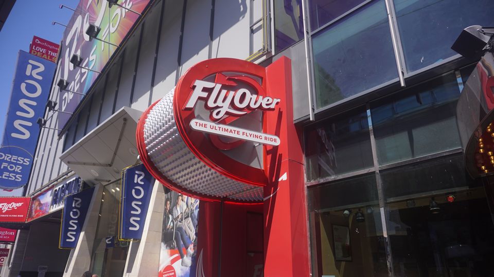 You'll find FlyOver Las Vegas at the base of the MGM Grand Walkway.