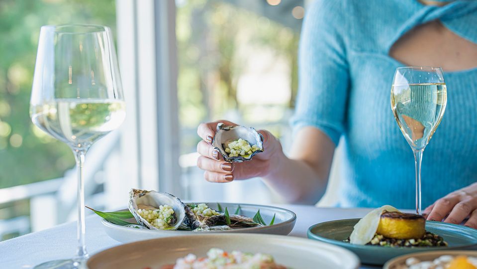 Cape Lodge's menu is driven by local and seasonal produce.