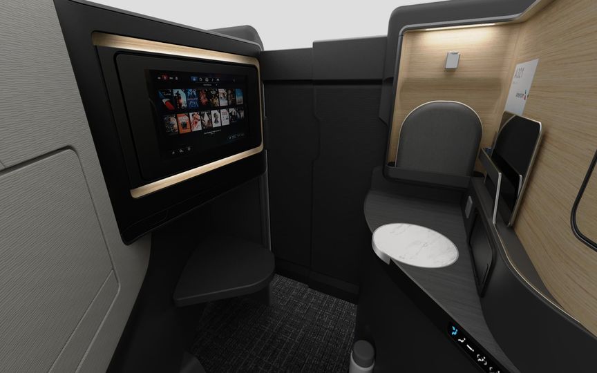 American Airlines' new Airbus A321XLR Flagship Suites business class.