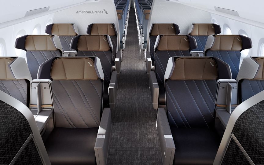 American Airlines' new Airbus A321XLR premium economy.