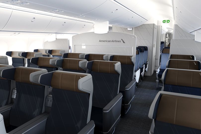 American Airlines' new Boeing 787 premium economy.