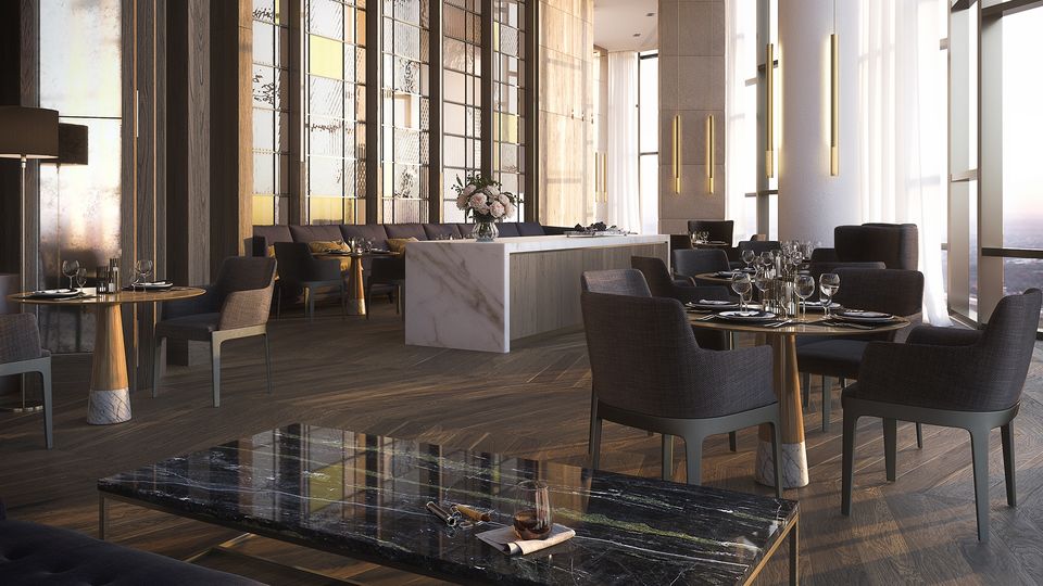 Le Ritz-Carlton Melbourne disposera d'un restaurant et d'un bar intimes.