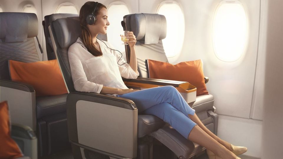 Flying in premium economy will help you through the KrisFlyer ranks, but not as fast as business or first class.