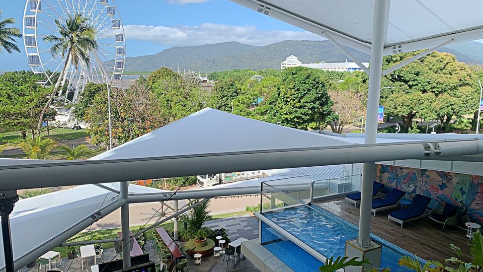 From Flynn, you can see Cairns Pier in the background, with a Ferris Wheel great for a spin.