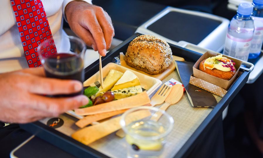 We recommend the Rex business class cheese platter.